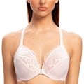 Miniatyrbild 3 av 3: Kvinnors Racerback Front Closure Full Coverage Ovadderad Plus Size Underwire BH