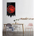 Miniatyrbilde 5 av 7: Game GoT Thrones bursdagspynt - Game GoT Thrones Tully husbanner 100X65CM Tully Tully