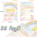 Miniatyrbild 2 av 5: 32-pack inbjudningskort till födelsedagskalas