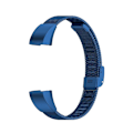 Miniatyrbillede 3 af 5: For Fitbit Alta / Alta Hr / Ace Watch Button Mesh Metal Replacement Strap Watchband SLZ Dark Blue