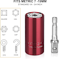 Miniatyrbilde 4 av 5: 4PCS Universal Socket Grip Tool Set. 7mm-19mm Socket Wrench