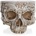 Miniatyrbilde 3 av 7: Halloween-skalleaskebeger for morsomme spøkelsesrøykergaver, sigarer, sigaretter, askebeger Retro Skull Askebeger, gotiske hjemmedekorgaver  Små  Små