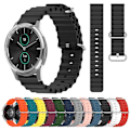 Miniatyrbillede 3 af 5: For Garminmove Luxe 20mm Ocean Style Silikone Solid Color Watch Band RCZ White