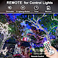 Miniatyrbild 2 av 7: 403ft 1000 LED-ljusslingor utomhus julbelysning 8 lägen och timer Fe-ljus Plug in Vattentäta LED-ljusslingor för Xmas Yard Tree Bröllop