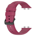 Miniatyrbillede 2 af 5: Til Oppo Watch 3 Solid Color Blød Silikone Urrem LHQ Wine Red