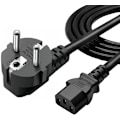 Miniatyrbillede 1 af 4: 1,5 M power, Eu Schuko Cee7 vinklet kontakt til Iec 320 C13