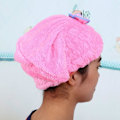 Miniatyrbild 4 av 4: Hårhandduksomslag i mikrofiber - Superabsorberande snabbtorkande (rosa)