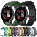 Miniatyrbillede 3 af 5: For Garmin Venu 2 Plus 20mm Fodboldmønster Ensfarvet Silikone Urrem UGY Navy Blue