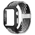 Miniatyrbild 1 av 5: Flätat Solo Loop för Apple Watch-band 44mm 40mm 45mm 41mm 42mm 38mm Fodral+rem Nylon Elastiskt armband Iwatch Serie 3 5 6 Se 7 8 Black clever 38mm series 321