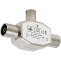 Miniatyrbillede 2 af 5: TV-antenne koaksial splitter - 2-vejs 1 han til 2 hun adapter