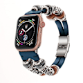 Miniatyrbillede 3 af 4: Udskiftningslæderrem til iWatch Series 5 44mm