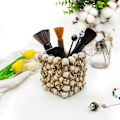 Miniatyrbillede 3 af 8: Hlloween Dekoration Totenkopf Stifthalter - Go Humn Totenkopf Make-up Zubehör Pinselhalter für Schreibtisch Goic Spooky Bleistiftbecher Desktop Aufbewahrungsbox Organizer für Antik