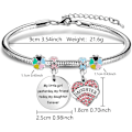 Miniatyrbilde 2 av 5: Dotter present från mor far - silverhänge armband för dotter