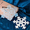 Miniatyrbilde 4 av 5: Store silikon snøfnugg harpiksformer - DIY juledekor
