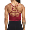 Miniatyrbilde 1 av 5: Kvinners langline sports-BH sømløs yoga crop topp medium-low support trenings-BH