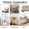 Miniatyrbild 6 av 7: Dubbelsidig design halkfria gummimöbelsskenor för fåtölj, soffa, loveseat, soffa, stol. Anti-halk möbeldynor golvskydd för
