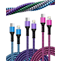Miniatyrbillede 1 af 5: iPhone C-opladerkabel, [3-pak-3/6/10 fod] USB C