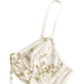Miniatyrbilde 3 av 5: Kvinners Broderi Blonder Opp Snøring Crop Cami Topp Spaghetti Stropp Tilpasset Camisole Crop
