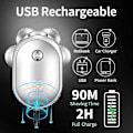 Miniatyrbild 3 av 5: 7-huvud digital display elektrisk rakapparat för män, 6-i-1 USB-huvudrakare våt-torr, grooming kit