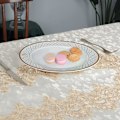 Miniatyrbilde 4 av 5: Rektangulær duk, blombrodert makrame duk