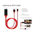 Miniatyrbillede 4 af 5: 8-polet Lightning til HDMI-kabeladapter til iPhone digitalt tv