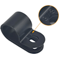 Miniatyrbillede 2 af 5: Kabelklemme R-Type Kabelklemme Trådklemme 3/8\" nylon