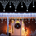 Miniatyrbillede 5 af 8: Julelys Net, 13,5ft 196 LED Vandtætte Udendørs Juledekorationer, 8 Tilstande LED Netlys med Fjernbetjening, Dæmpbare Netlys med 11