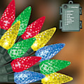 Miniatyrbilde 1 av 6: C6 batteridrevne julelys, 50 LED 17FT julelys med 8 moduser, vanntett juledekorasjon for juletre Wresth Garland
