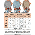 Miniatyrbillede 2 af 2: Dame Trykte Sweatshirts Langærmet Pullover Bluse til Casual