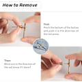 Miniatyrbillede 4 af 5: Firkant stjerne jeans knapper pins - Denim mode tilbehør