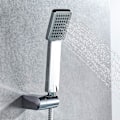 Miniatyrbilde 3 av 5: M20202 Firkantet Dusjhode - Høyt Trykk Regnfall & Sparemoduser - Universal 1/2\" Håndholdt for Badekarbatterier (Krom)