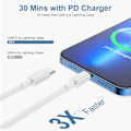 Miniatyrbillede 2 af 5: USB C til Lightning-kabel 2Pack 6Ft Apple Mfi-certificeret Hurtig