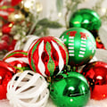 Miniatyrbild 4 av 5: Julgransprydnader, 30-pack julgranskulor Dekoration Set 2,36\" Grön Guld
