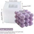 Miniatyrbillede 2 af 5: 3D Hjerte Boble Cube Lys Form DIY Stablet