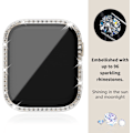Miniatyrbilde 3 av 5: Etui til Apple Watch Series SE 6 5 4 40 mm, 3-pak Bling Rhinestone