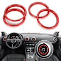 Miniatyrbilde 1 av 5: Aluminium AC Vent Outlet Ring Cover for Audi A3/S3/RS3