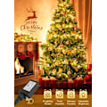 Miniatyrbilde 4 av 7: Julelys utendørs klyngelys - 1000 LED-er 50 fot 4X lys 8 moduser timer fjernkontroll, vanntett plugg i fe-strengelys, juletre