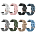 Miniatyrbild 4 av 5: För Garmin Fenix 7s 20mm Damsilikon Armband Med Spetsstans XSJ Lake Blue