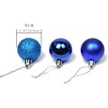 Miniatyrbilde 3 av 5: Julekule Baubles Assortert Anheng Shatterproof Ball Ornament Sett Sesongbasert