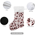 Miniatyrbillede 2 af 7: Jule-Strømpe, Personlige Jule-Strømper 2-pak Rosa Leopard Dyreskind Zebra Tie Dye 45,7 cm Jule-Strømper Hængende Ornament Pejs f