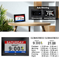 Miniatyrbild 4 av 7: Väckarklocka med dag och datum för äldre 7 tum digital kalenderklocka fotoram - automatiskt dimbar display 15 larmalternativ, klocka med svart