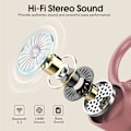 Pikkukuva 2 / 5: Bluetooth 5.4 Langattomat Kuulokkeet - 4 ENC Melua Vaimentavaa Mikrofonia, 50H Toistoaika, IP7 Vedenkestävä (Ruusu)