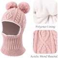 Miniatyrbillede 4 af 5: Balaclava Hat Scarf Set til Børn - Varme Vinterhatte (1-10 År)