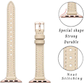 Miniatyrbilde 2 av 5: Smale skinnreimer som er kompatible med Apple Watch Band 38 mm