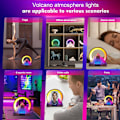 Miniatyrbillede 8 af 8: Vækkeur med solopgangslys, Bluetooth-højttaler, trådløs oplader, hvid støjmaskine, APP-styring, atmosfærisk lampe, nattelys til soveværelse, kollegieværelse