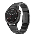 Miniatyrbild 1 av 4: För Garmin Fenix 6x 26mm Sköldpaddsskal Rostfritt Stål Klockarmband TTW Black