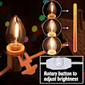 Miniatyrbild 4 av 7: 2-pack julbyhustillbehör sladdlampor, 6 LED C7 Halloween pumpa sladdlampor ersättning för Dept 56 blåst form ljuskit