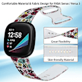 Miniatyrbild 3 av 5: DLB-tryckta klockarmband för Fitbit Versa 3 E