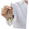 Miniatyrbillede 8 af 9: 15 stk. Tennis Racket Nøglering Mini Volleyball Nøglering Nøgleringe til Tennis Racket Bulk Gaver til Voksne Sports Nøglering til Charm Flocking Miss As