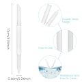 Miniatyrbild 4 av 5: 2 delar Glas Nagelband Pusher Nagelband Remover Tool Dubbelsidig